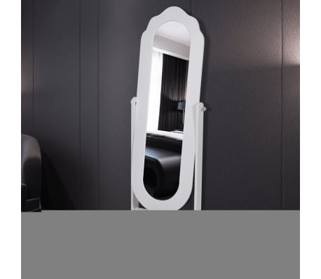 Espejo de Pie Blanco Ajustable | vidaXL.es