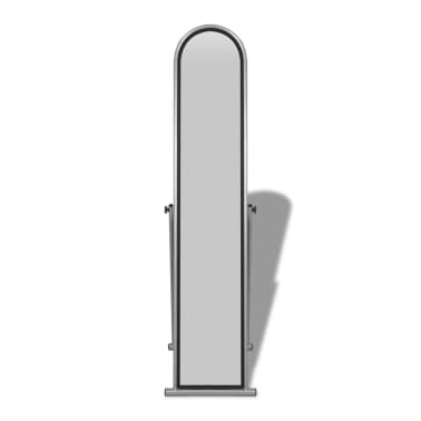 Free Standing Floor Mirror Full Length Rectangular Gray Vidaxl Com