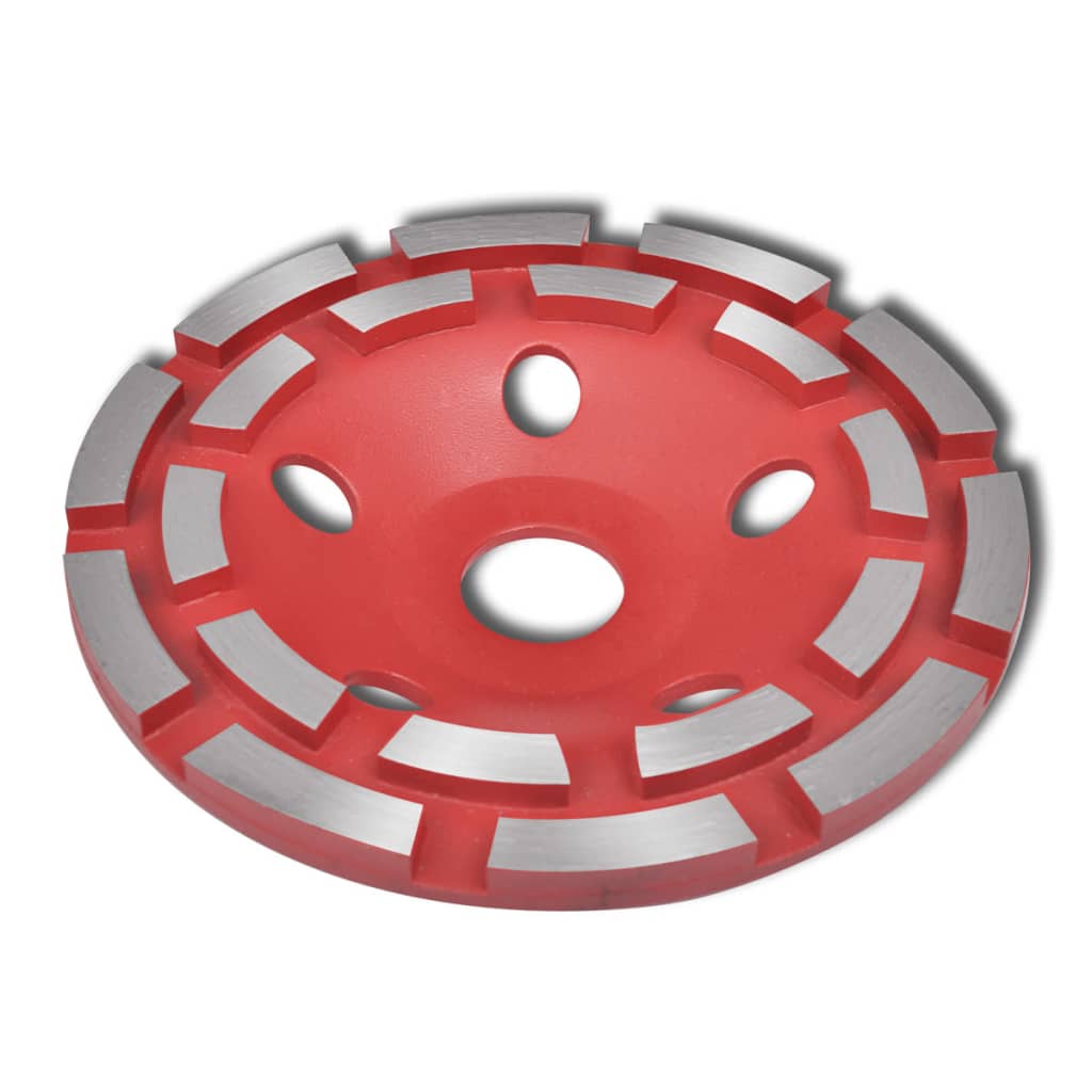 Disc diamantat dublu tip ceașcă pentru șlefuire beton 125 mm poza vidaxl.ro