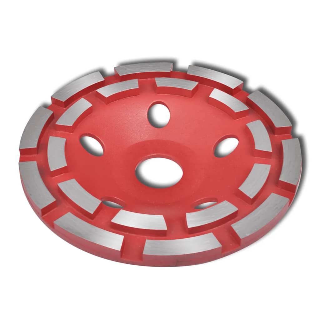 Disc diamantat dublu tip ceașcă pentru șlefuire beton 180 mm vidaxl.ro