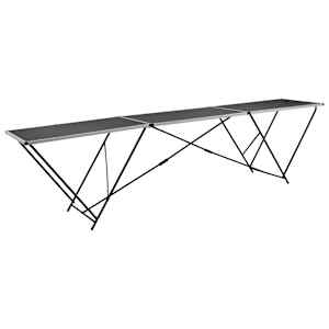 vidaXL kokkupandav tapeetimislaud, MDF ja alumiinium 300 x 60 x 78 cm