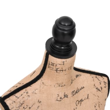 vidaXL Dámská figurína krejčovská panna hnědá[5/5]