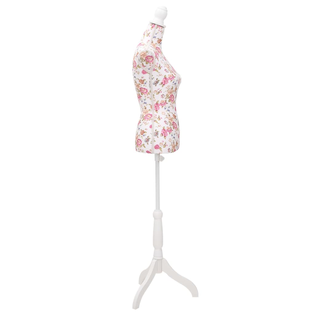 Thumbnail - vidaXL Damenbüste Schneiderpuppe Büste Torso Mannequin Baumwolle Weiß Rose