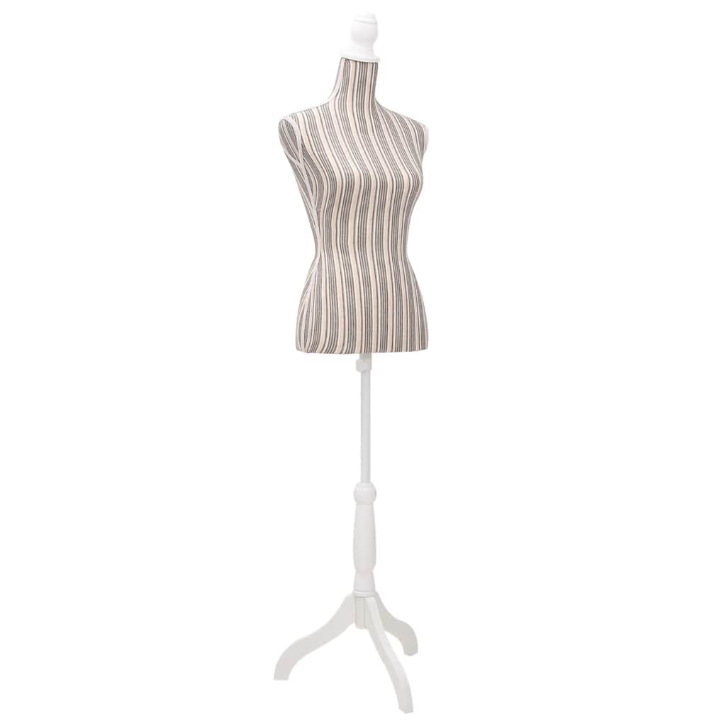 Buste de Couture de Femme en Lin à Rayures Buste Vitrines Boutique