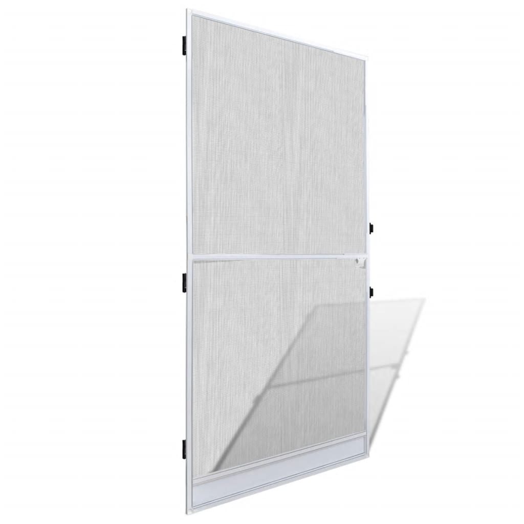 Porta con rete anti insetti zanzariera 100 x 215 cm bianca