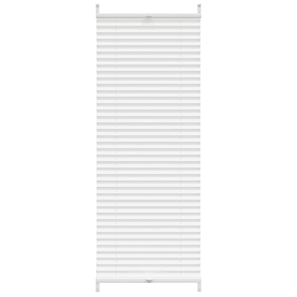 vidaXL Plisovaná roleta 40 x 125 cm, bílá, skládaná
