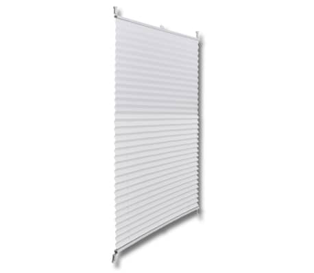 Plisse Blind 40x125cm White Pleated Blind