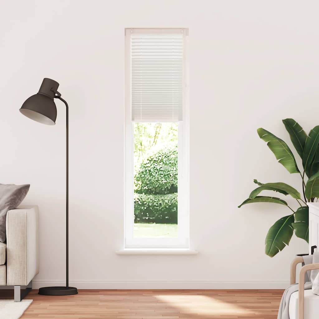 Jaluzea plisse, alb, 40x200 cm, pliuri