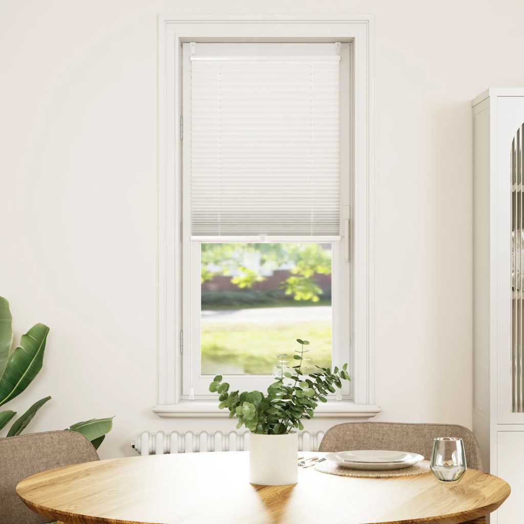 Jaluzea plisse, alb, 60x125 cm, pliuri