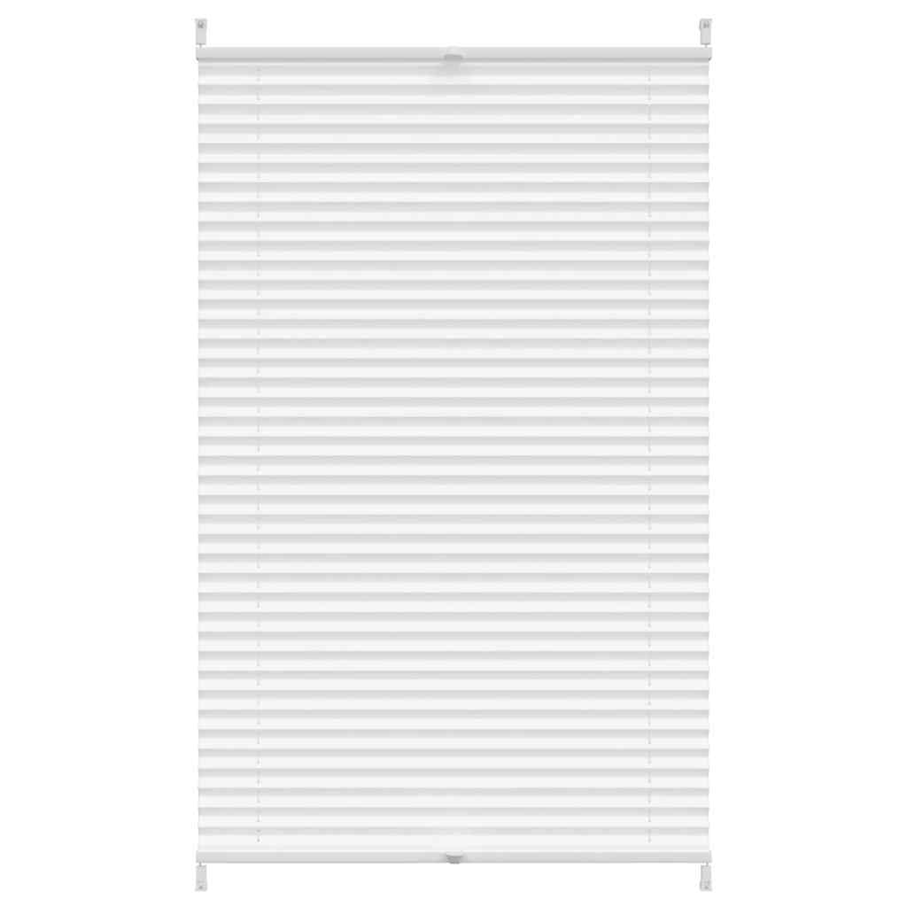 vidaXL Plisovaná roleta 80 x 100 cm, biela