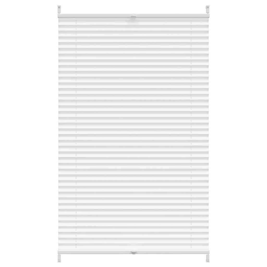 vidaXL Plisovaná roleta 80 x 125 cm, bílá