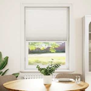 Plise Harmonika Zavese velikost 80 x 125 cm Bele barve