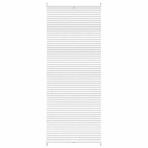 Plisseekardin 80 x 200 cm valge