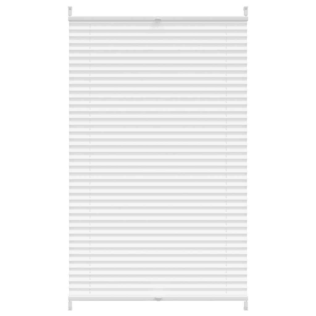 vidaXL Plisovaná roleta 90 x 125 cm, biela