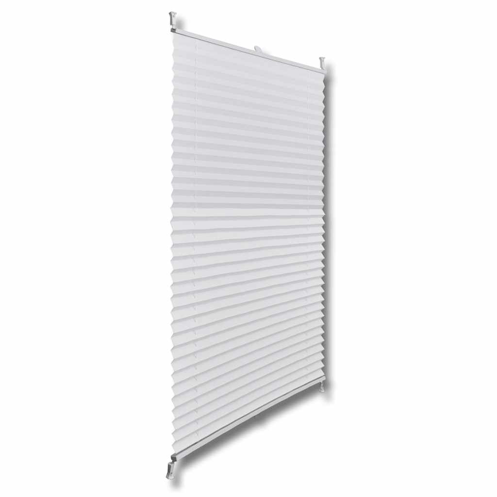 vidaXL Plisse Roló 100 x 150 cm Fehér Redős Roló