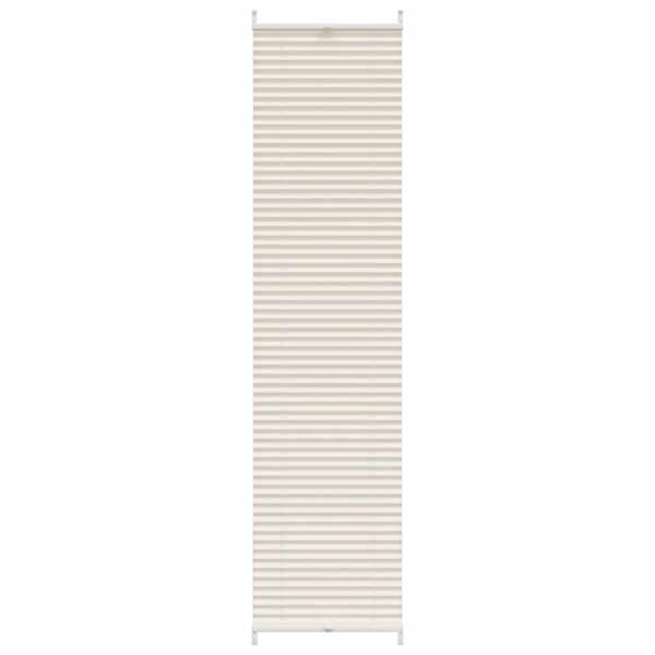 vidaXL Plisseekardin 40 x 200 cm kreemjas