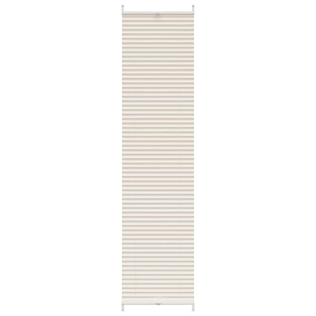 vidaXL Plisovaná roleta 40 x 200 cm krémová