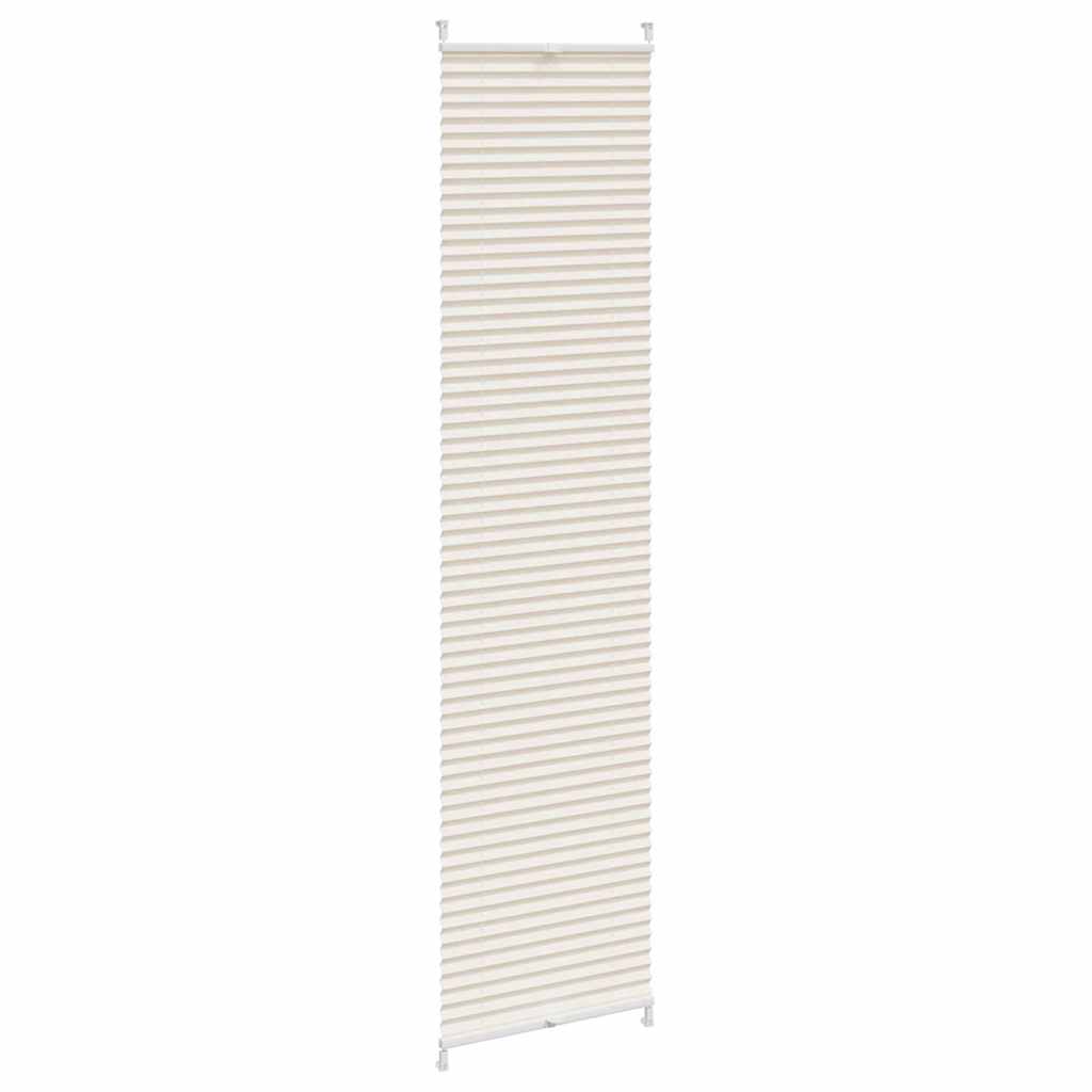 vidaXL Plisséjaloezie 40x200cm crème afbeelding