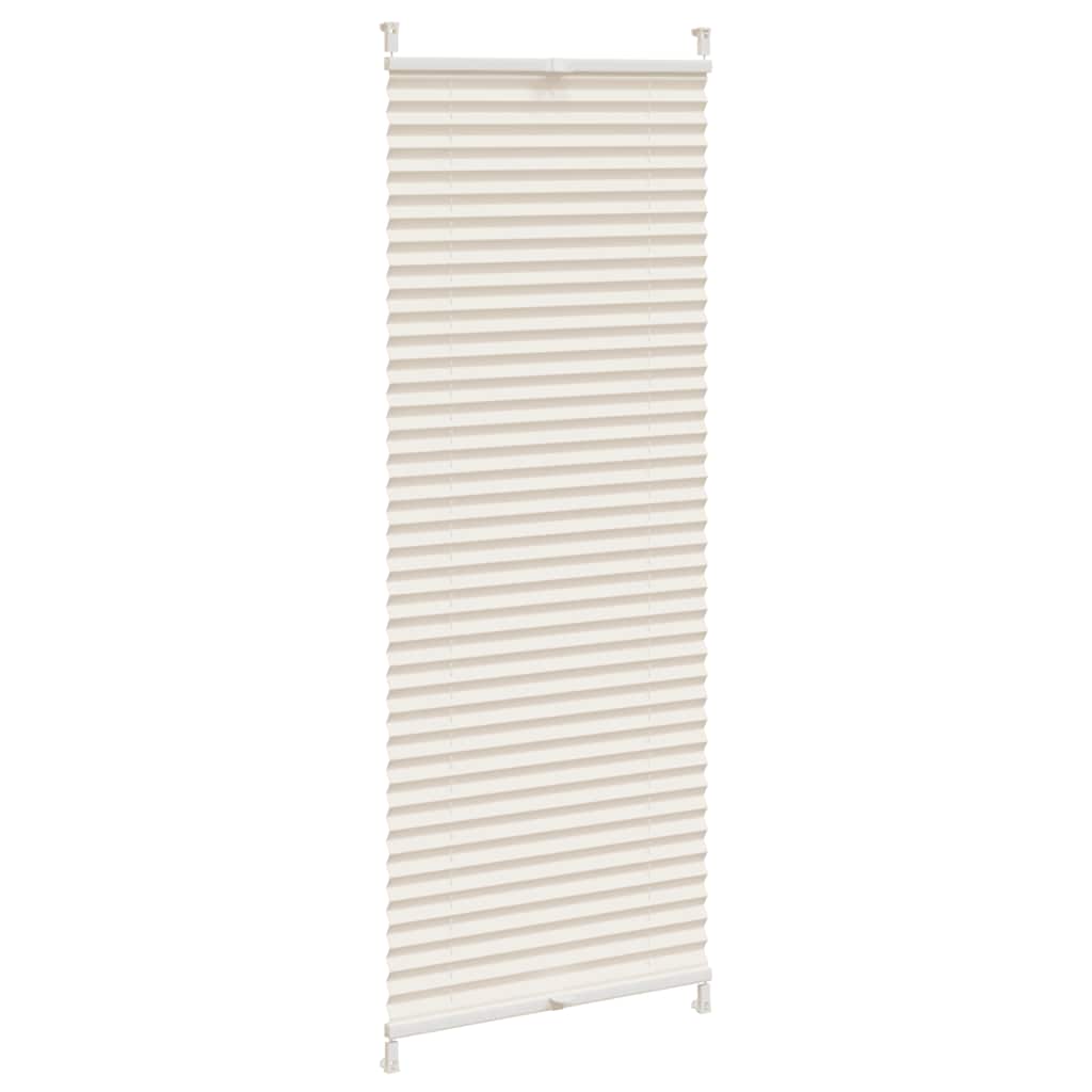 vidaXL Plissé rolgordijn 60x100cm creme afbeelding