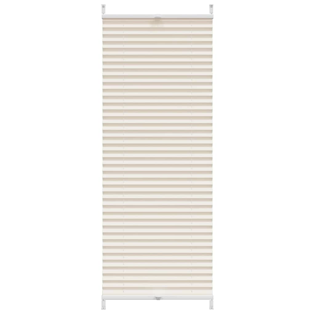 vidaXL Plisovaná roleta 60 x 125 cm krémová
