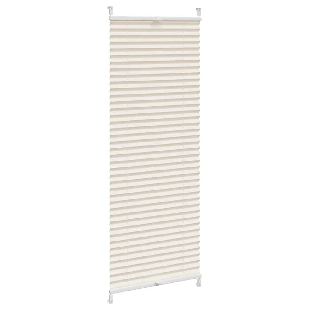 vidaXL Plisséjaloezie 60x125 cm crème afbeelding
