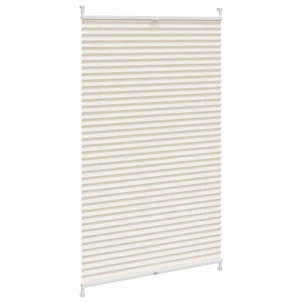 vidaXL Plisséjaloezie 70x125 cm crème afbeelding