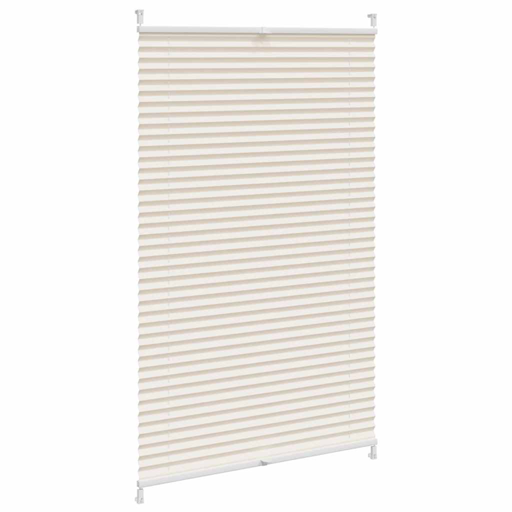 vidaXL Plissé rolgordijn 70x150cm creme afbeelding