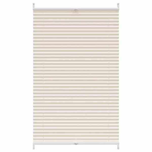 vidaXL Plisseekardin 80 x 100 cm kreemjas