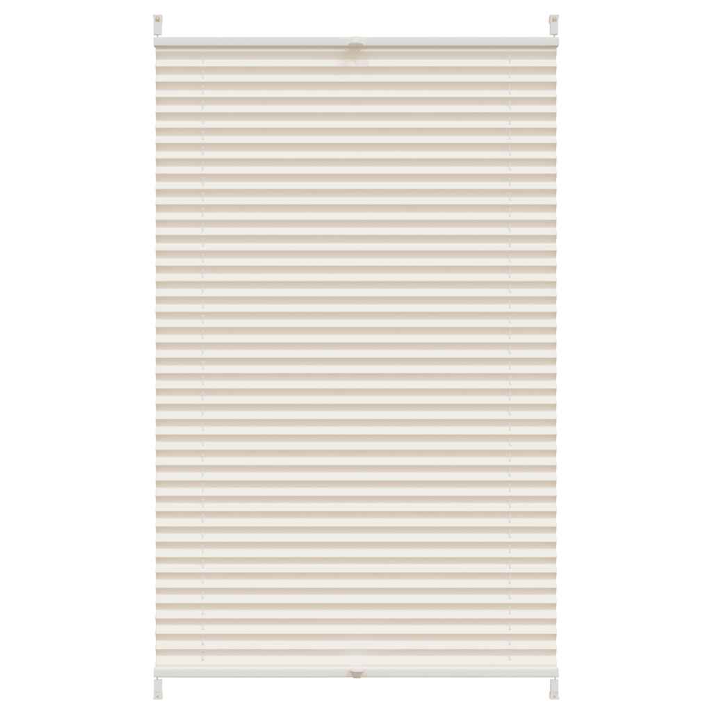 vidaXL Plisovaná roleta 80 x 125 cm krémová