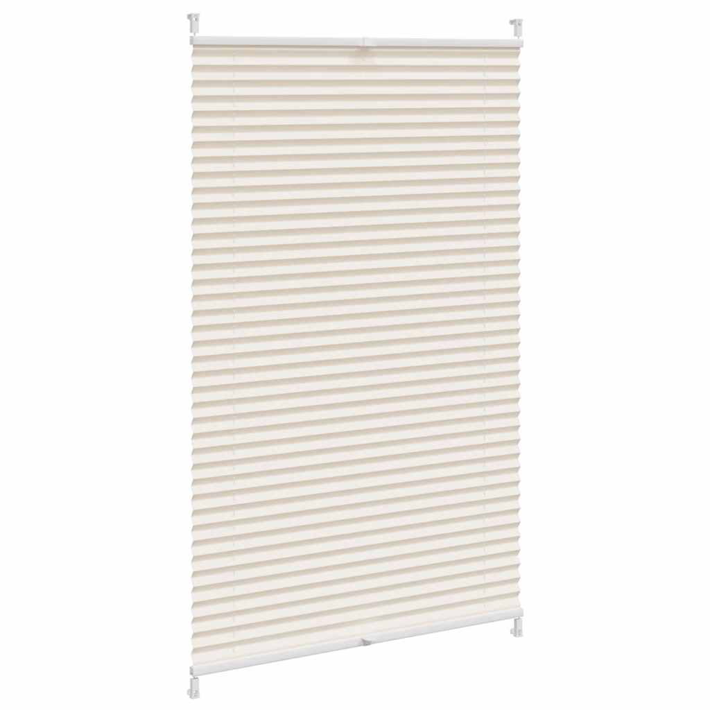 vidaXL Plissé rolgordijn 80x150cm creme afbeelding