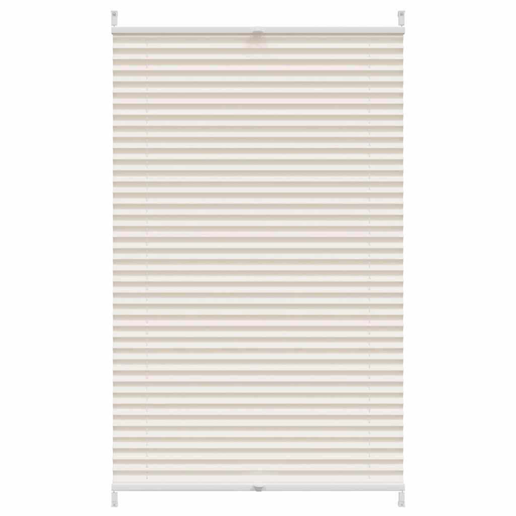 vidaXL Plisovaná roleta 90 x 125 cm krémová