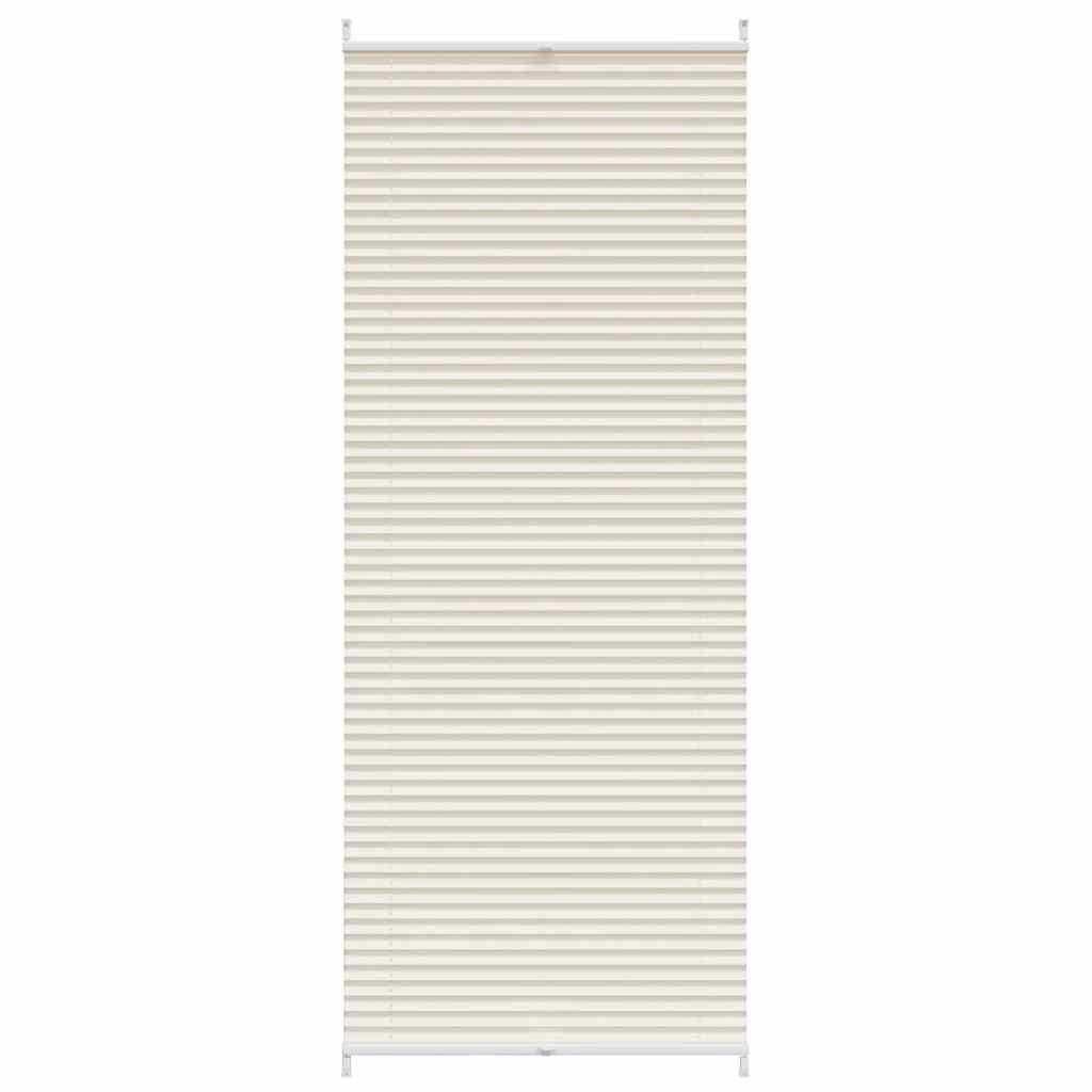 vidaXL Plisovaná roleta 90 x 200 cm krémová