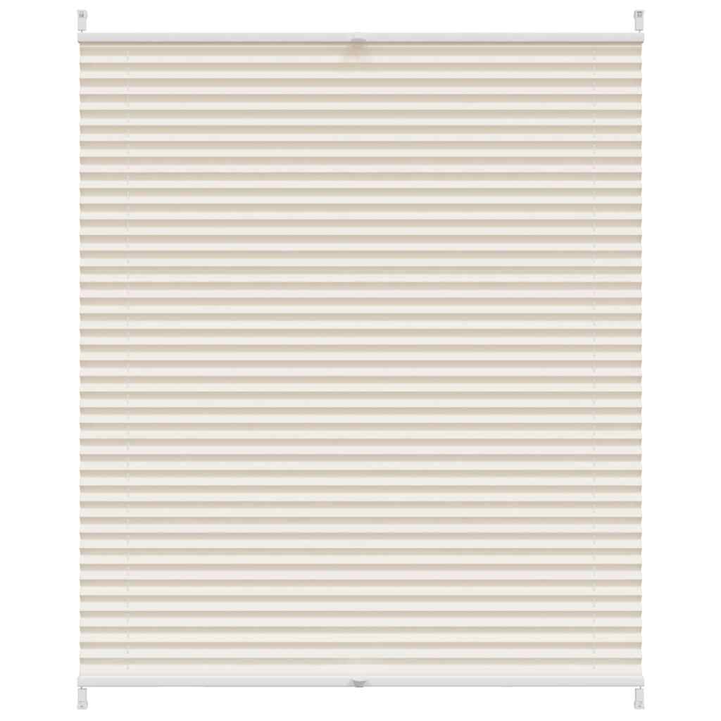 vidaXL Skladaná žalúzia, 100x125cm, krémová