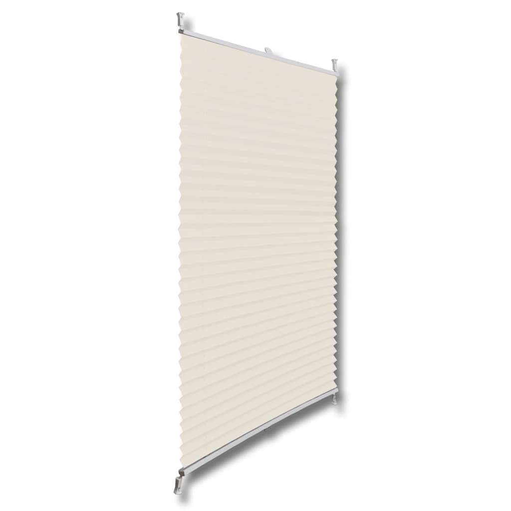

vidaXL Plisséjaloezie 100x125cm crème