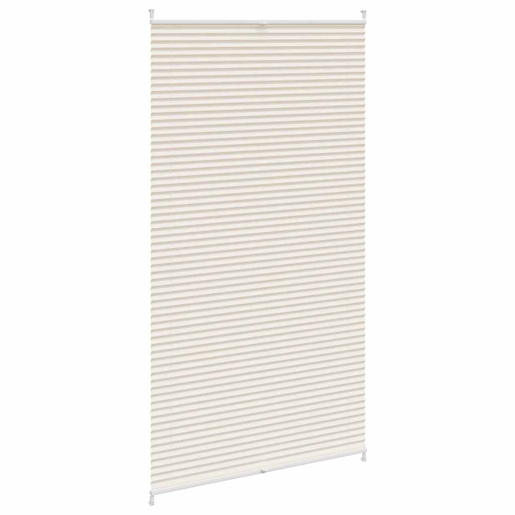 vidaXL Plisséjaloezie 100x200cm crème afbeelding