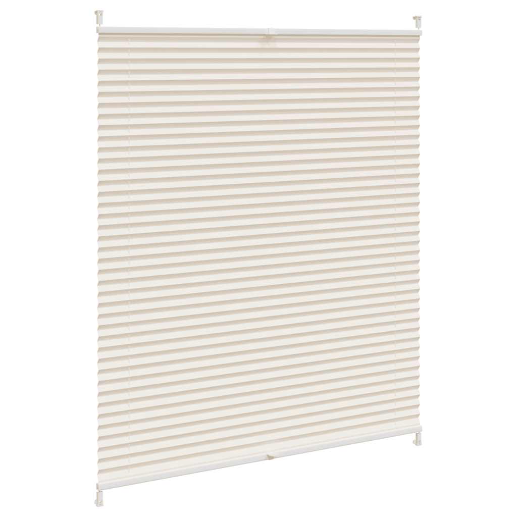 vidaXL Plisse Kaihdin 110x150cm Kermanvärinen