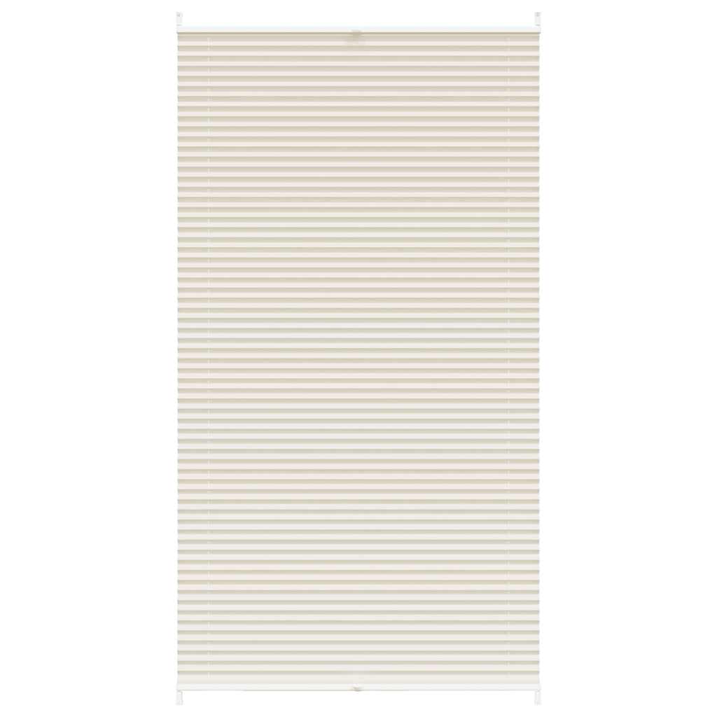 vidaXL Plisovaná roleta 110 x 200 cm krémová