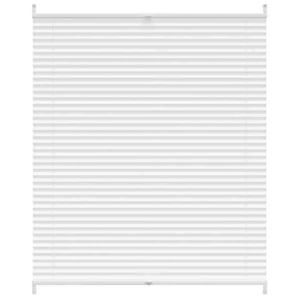 vidaXL Plisseekardin 110 x 125 cm valge