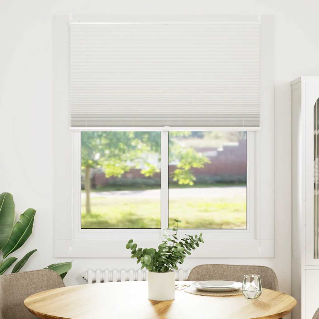 Jaluzea plisse, alb, 110x125 cm, pliuri