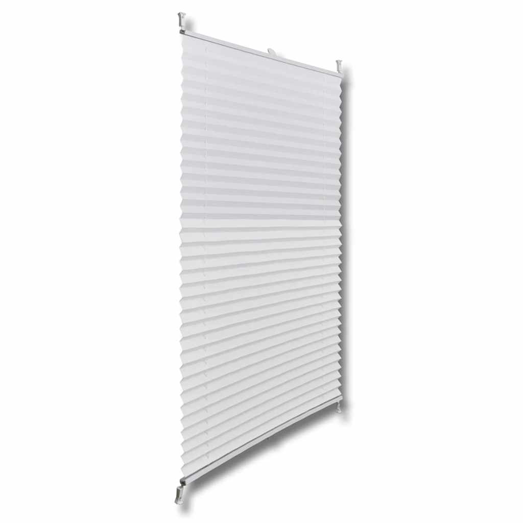 vidaXL Plisse Roló 110 x 150 cm Fehér Redős Roló