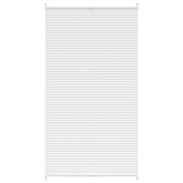 Plisseekardin 110 x 200 cm valge