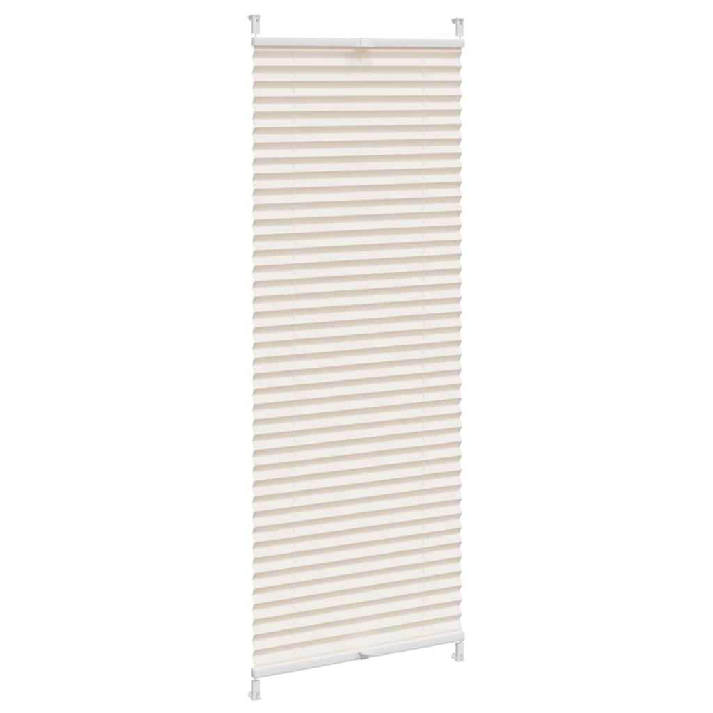 vidaXL Plisséjaloezie 40x125cm crème afbeelding