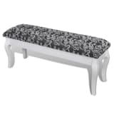 vidaXL Kaptafel bankje zwart 110 cm