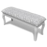 vidaXL Kaptafel bankje wit 110 cm