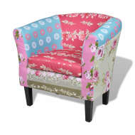 vidaXL Fauteuil met patchwork Relax