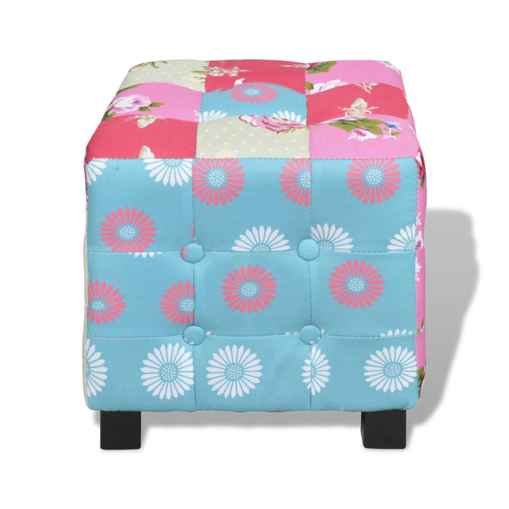 

vidaXL Hocker patchworkmotief