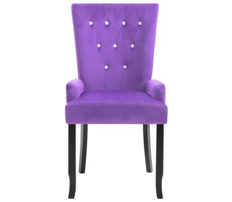 vidaXL Krėslas, violetinis, aksomas