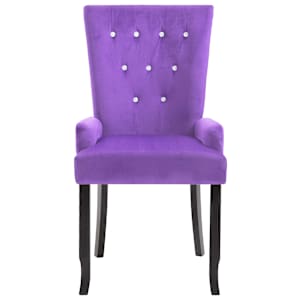 vidaXL Krėslas, violetinis, aksomas