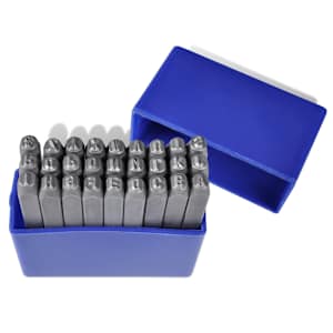 Conjunto pun&ccedil;&atilde;o n&uacute;meros e letras 3mm