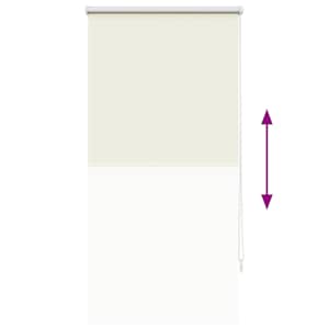 Zatemňovací roleta 64,4 x 120 cm, šířka látky 60 cm, krémově bílá - obrázek 9